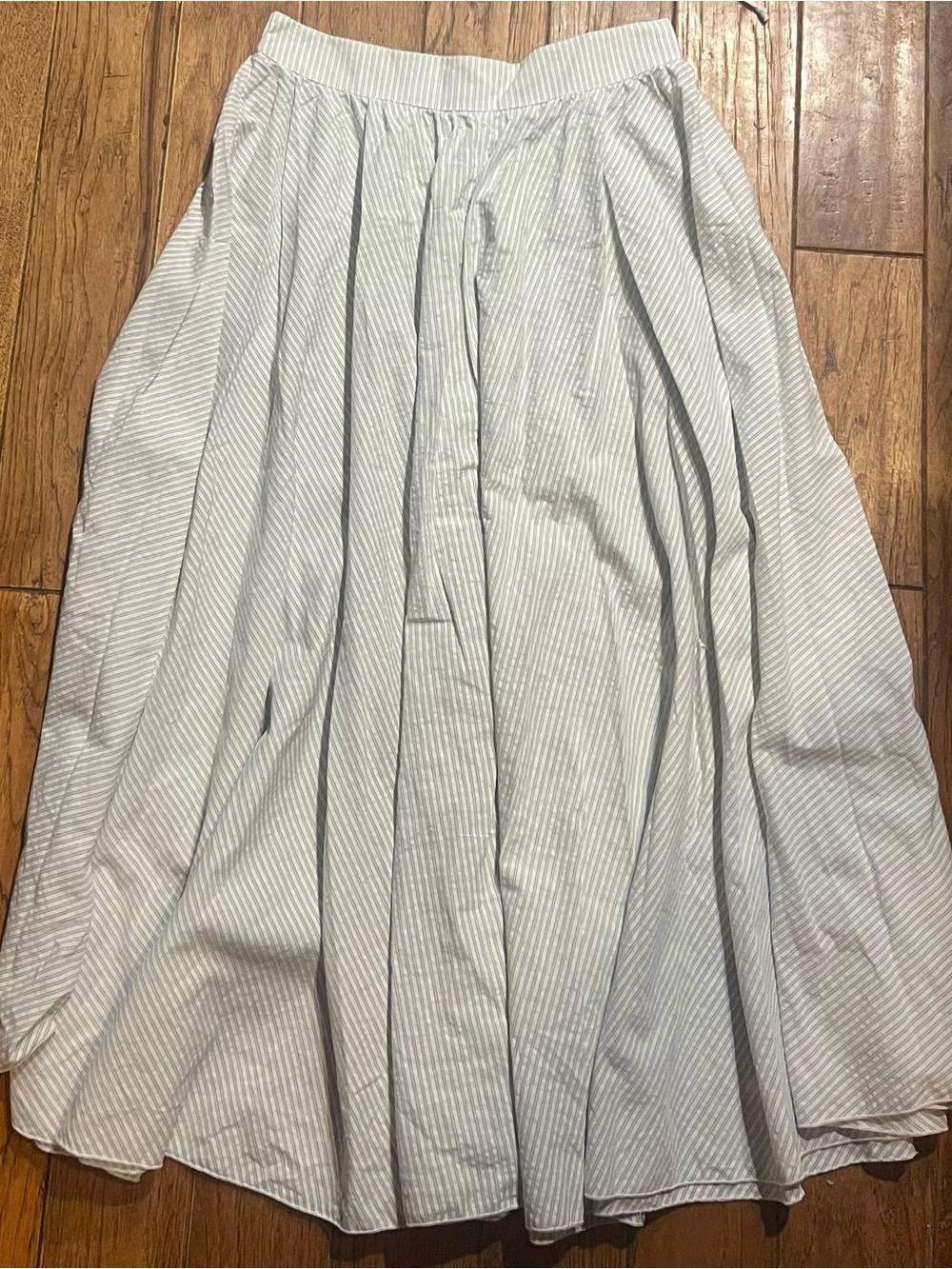 Altar'd State Light Blue Striped Two Piece Maxi Skirt w/ Cropped Top Medium - Picture 4 of 13